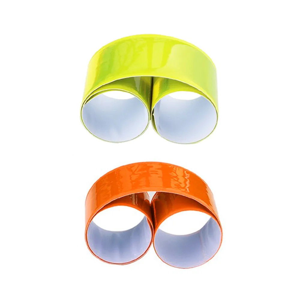 4 Pack Reflective Bands Running Gear Adjustable Arm Wrist Ankle Leg Safety Night
