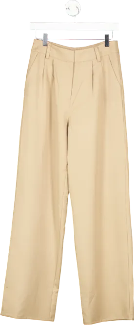 4TH   Reckless Beige Wide Leg Trousers UK 10