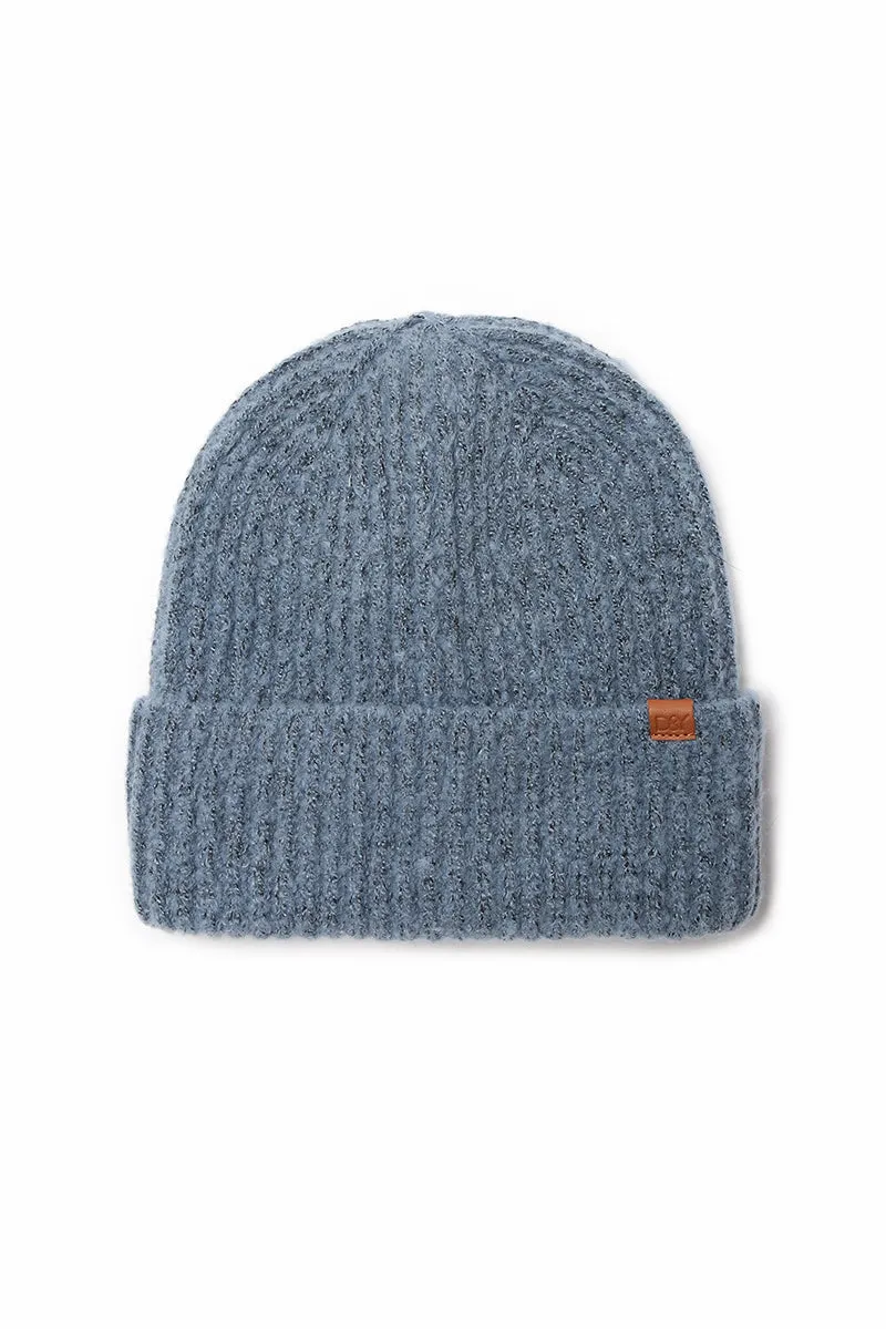 ABB251 - Marled yarn ribbed knit beanie