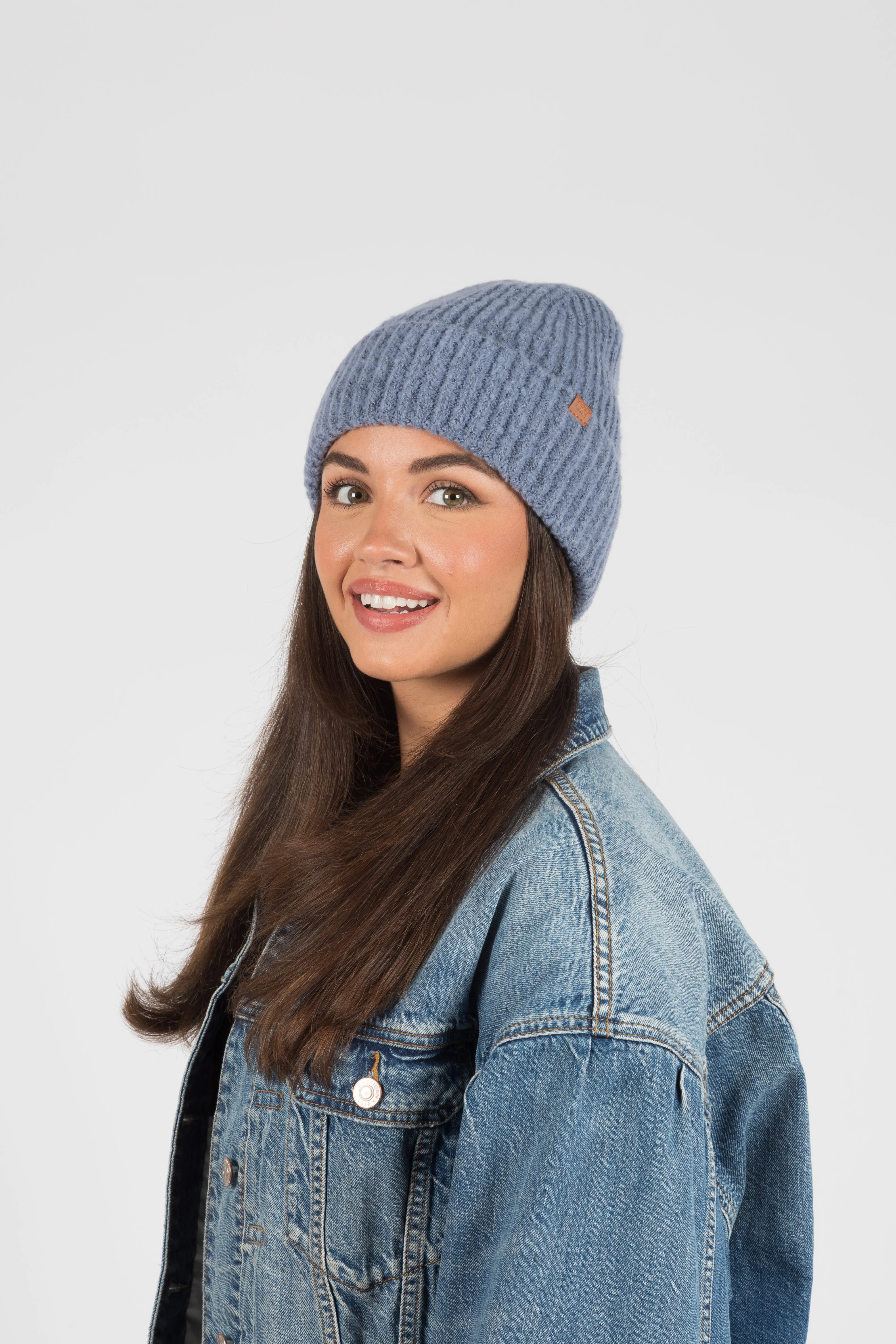 ABB251 - Marled yarn ribbed knit beanie