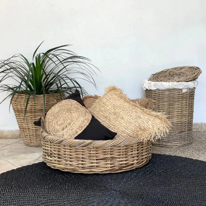 Alex Rattan Planter Natural
