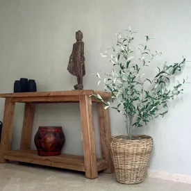 Alex Rattan Planter Natural