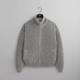 &Kin Reflective Wyona Full Zip Sweater - Silver