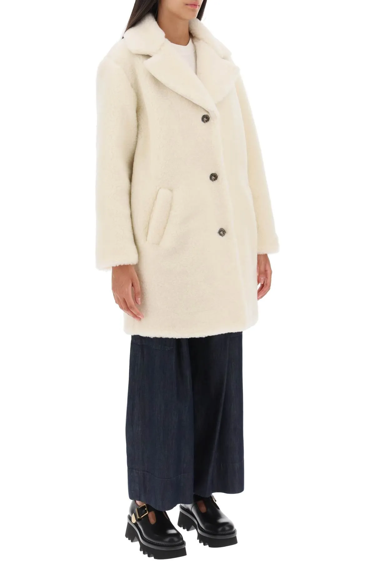 A.P.C. 'Nicolette' Teddy Coat