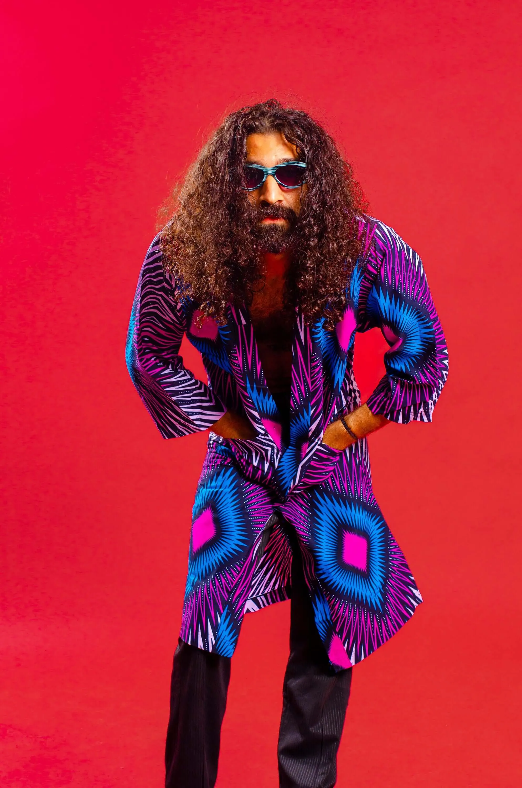 Bang Bang Purple Unisex Kimono