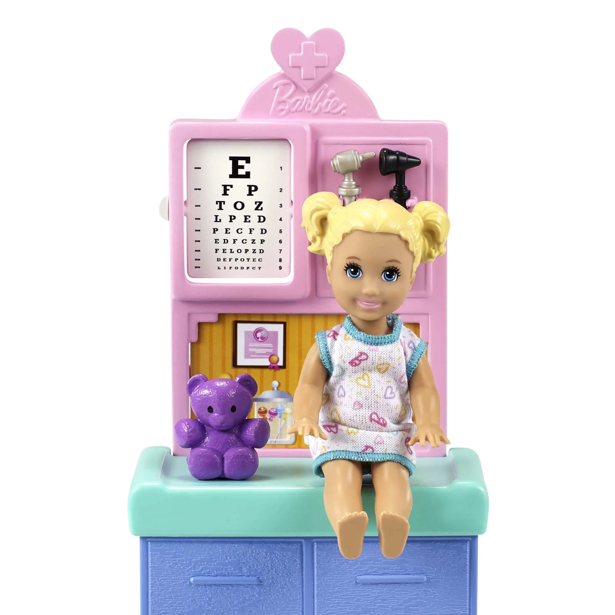Barbie Pediatrician Playset, Brunette Doll (12-In/30.40-Cm), Ages 3 Years Old & Up