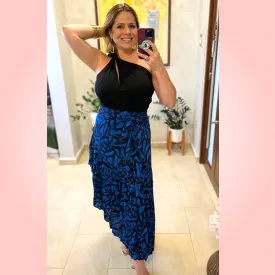 Blue Long Skirt