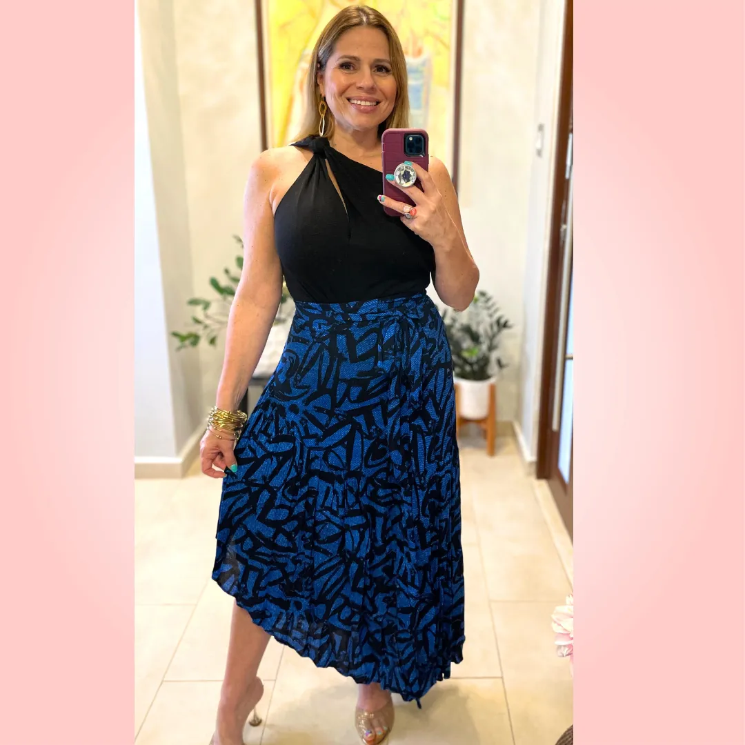 Blue Long Skirt