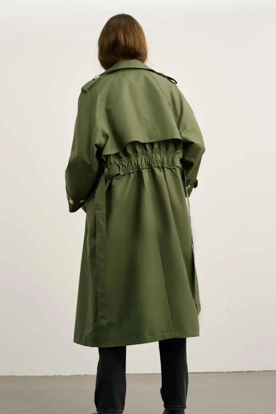 Cassandra Trench Coat Green