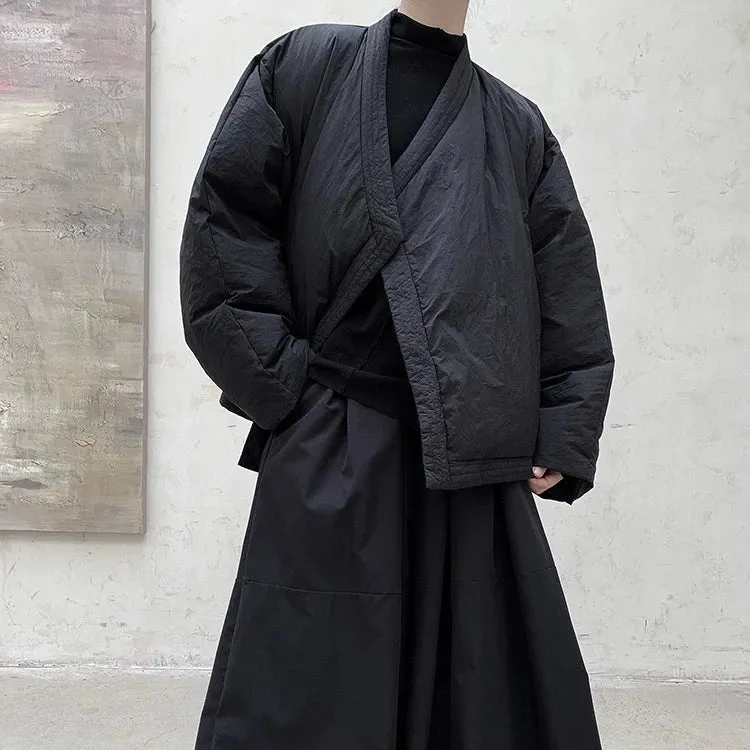 Casual Minimal Goth Overcoat