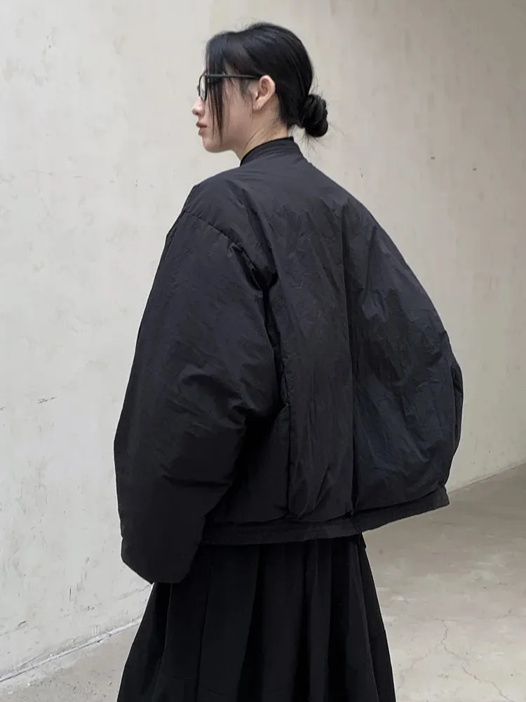 Casual Minimal Goth Overcoat