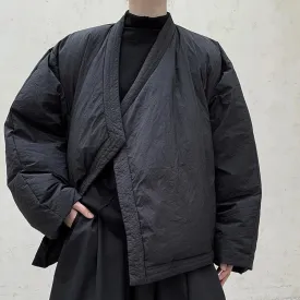 Casual Minimal Goth Overcoat