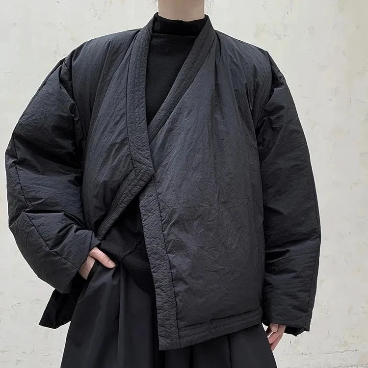 Casual Minimal Goth Overcoat