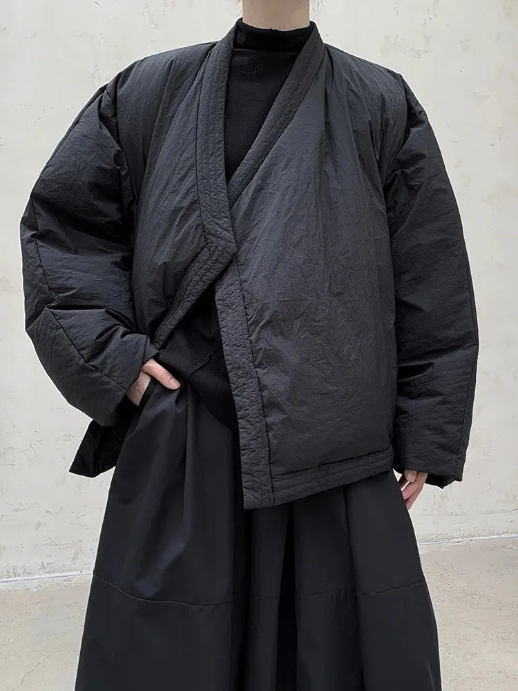 Casual Minimal Goth Overcoat