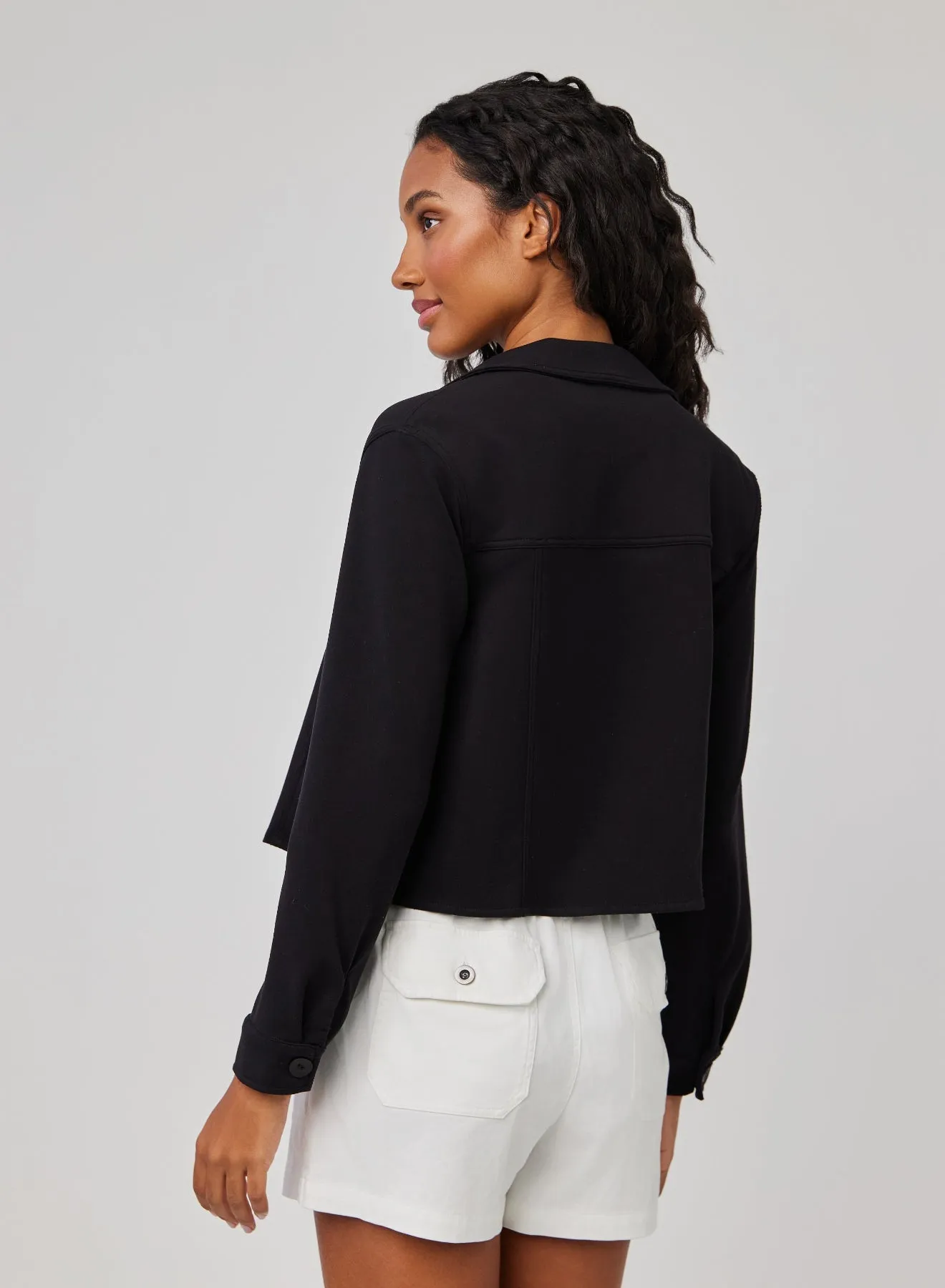Coco Cropped Jacket - Black