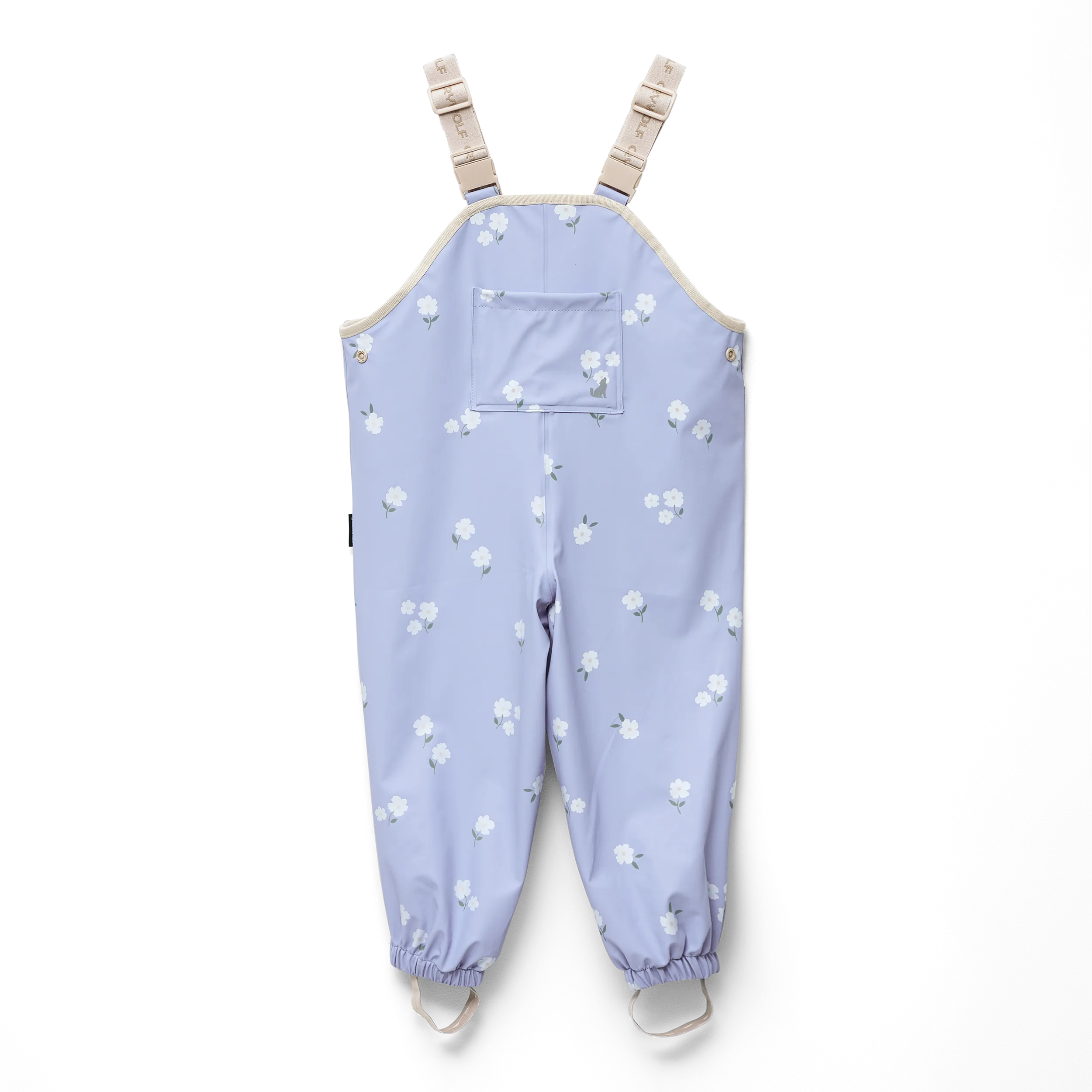 Crywolf Rain Overalls - Floral - Periwinkle