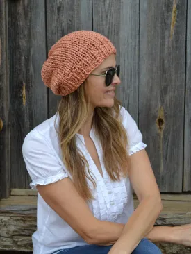 DIY Knitting Pattern Slouchy Beanie hat, Easy Fall Slouchy Cap, Natural fiber slouchy hat, Milano Slouchy Beanie Hat Toque Cap Winter Hat