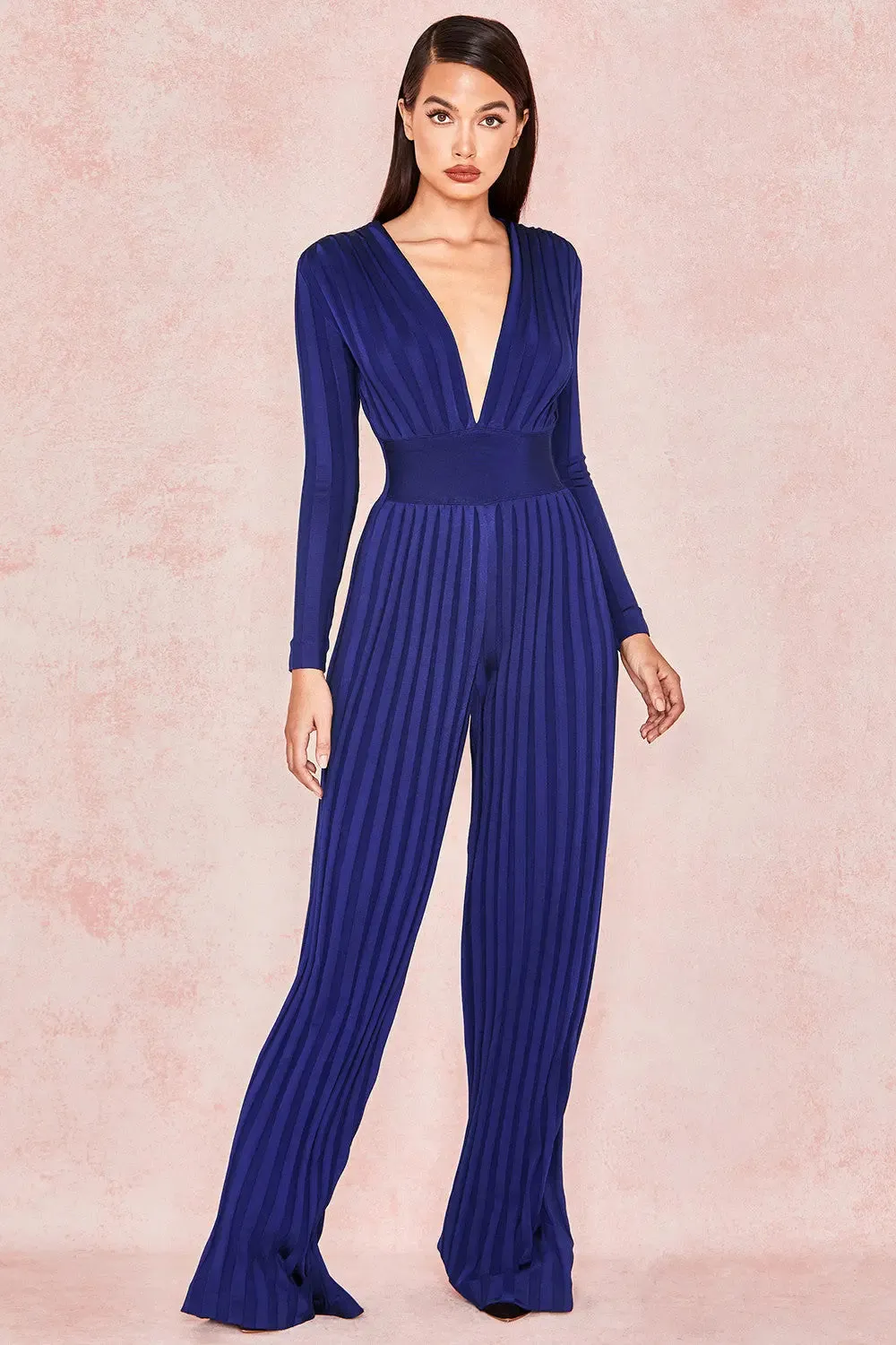 Elegant V Neck Jumpsuit
