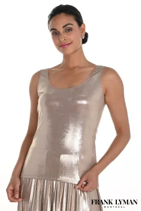 Frank Lyman 258288 Shimmer Gold Cami Vest Top