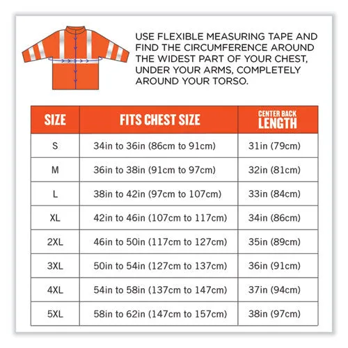 Glowear 8384 Class 3 Hi-vis Quilted Thermal Parka, Small, Orange, Ships In 1-3 Business Days