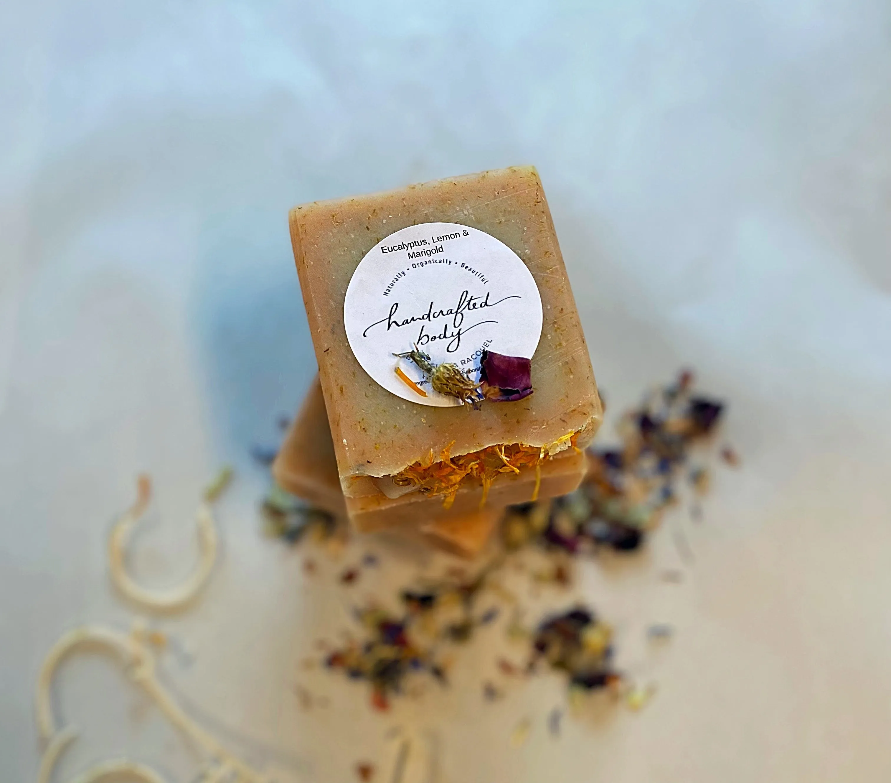 Handcrafted Herbal Eucalyptus, Lemon & Marigold Soap
