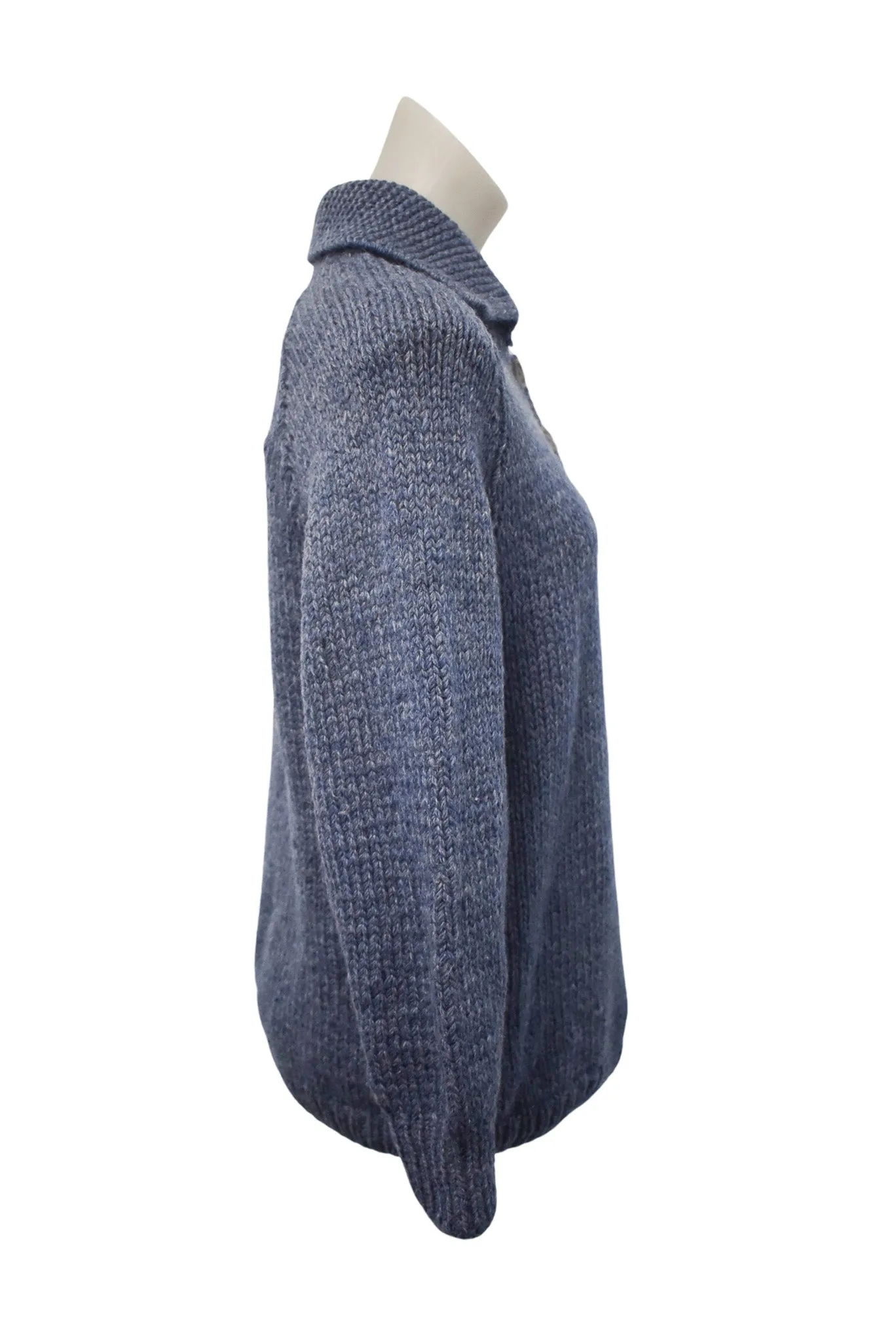 Handknit wool cardigan, S/M