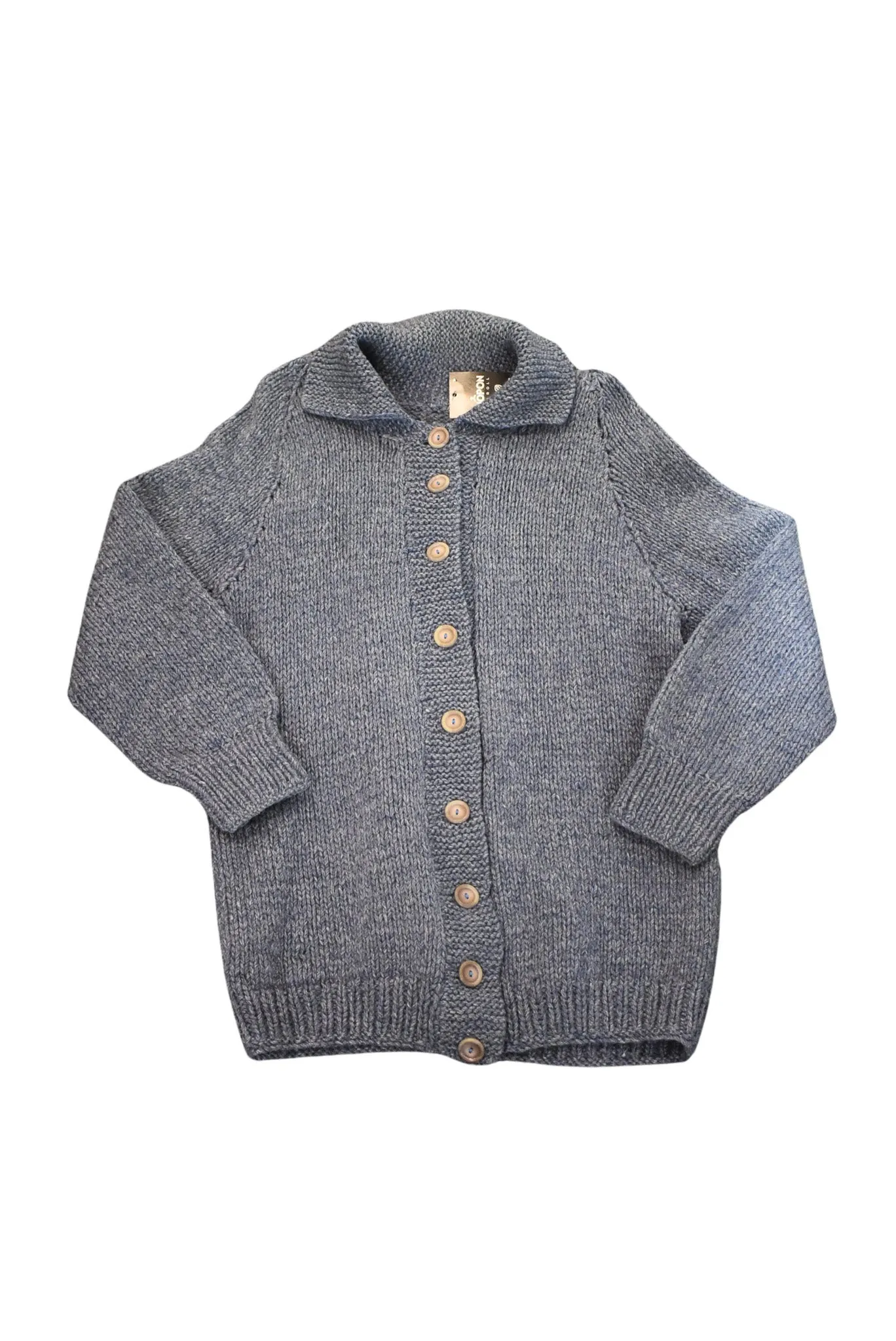 Handknit wool cardigan, S/M