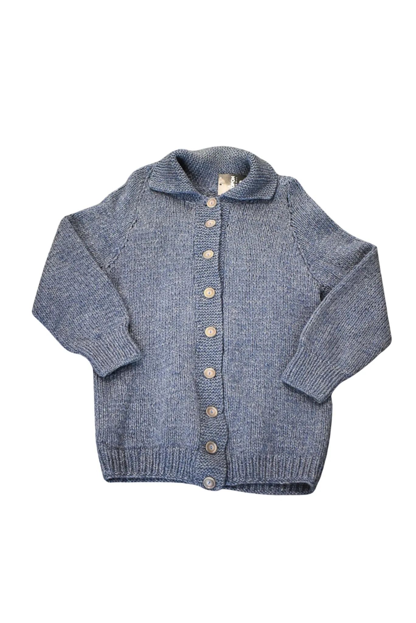 Handknit wool cardigan, S/M
