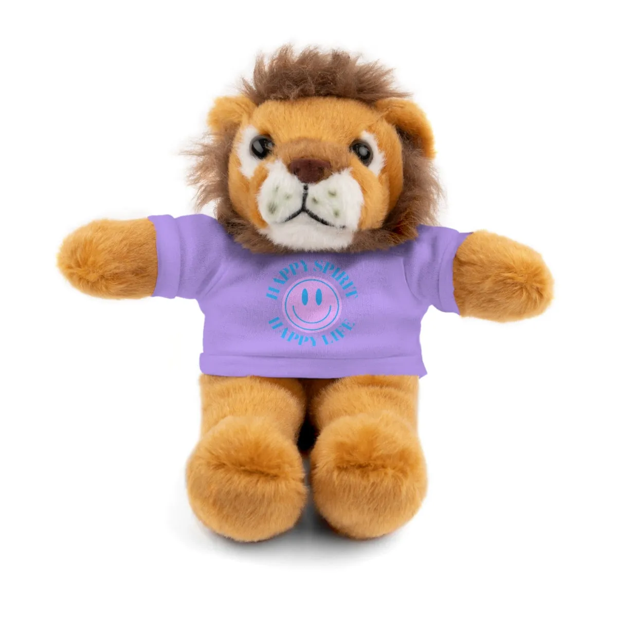 Happy Spirit Happy Life Stuffie, Stuffy, Stuffed Animals with Tee, Happy Mind Gift, Inspo , Love Toy Panda, Bear, Bunny, Jaguar, She