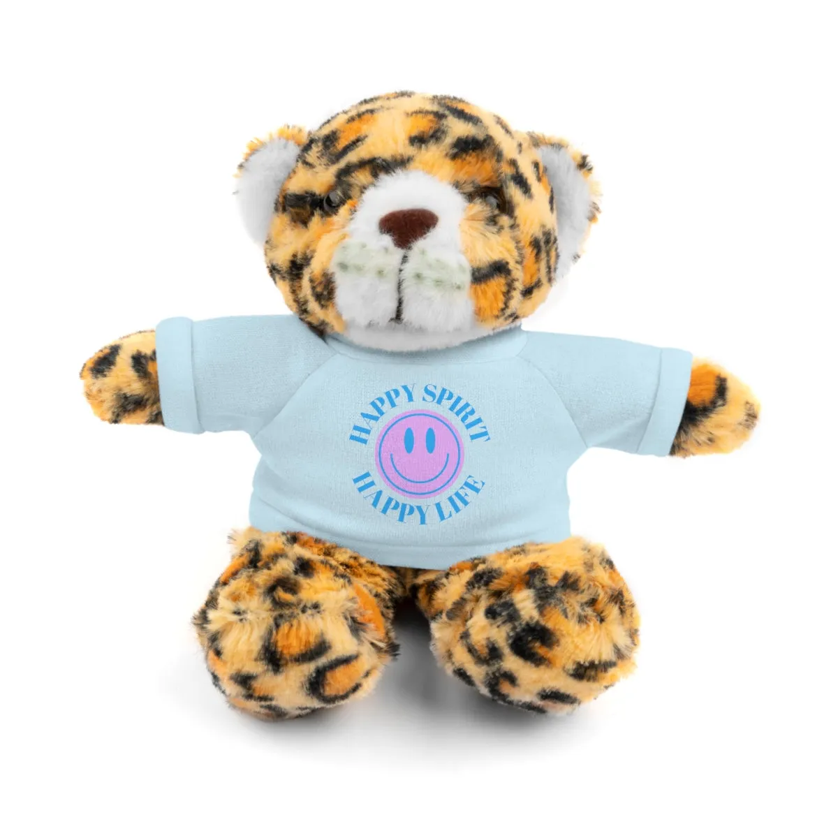 Happy Spirit Happy Life Stuffie, Stuffy, Stuffed Animals with Tee, Happy Mind Gift, Inspo , Love Toy Panda, Bear, Bunny, Jaguar, She