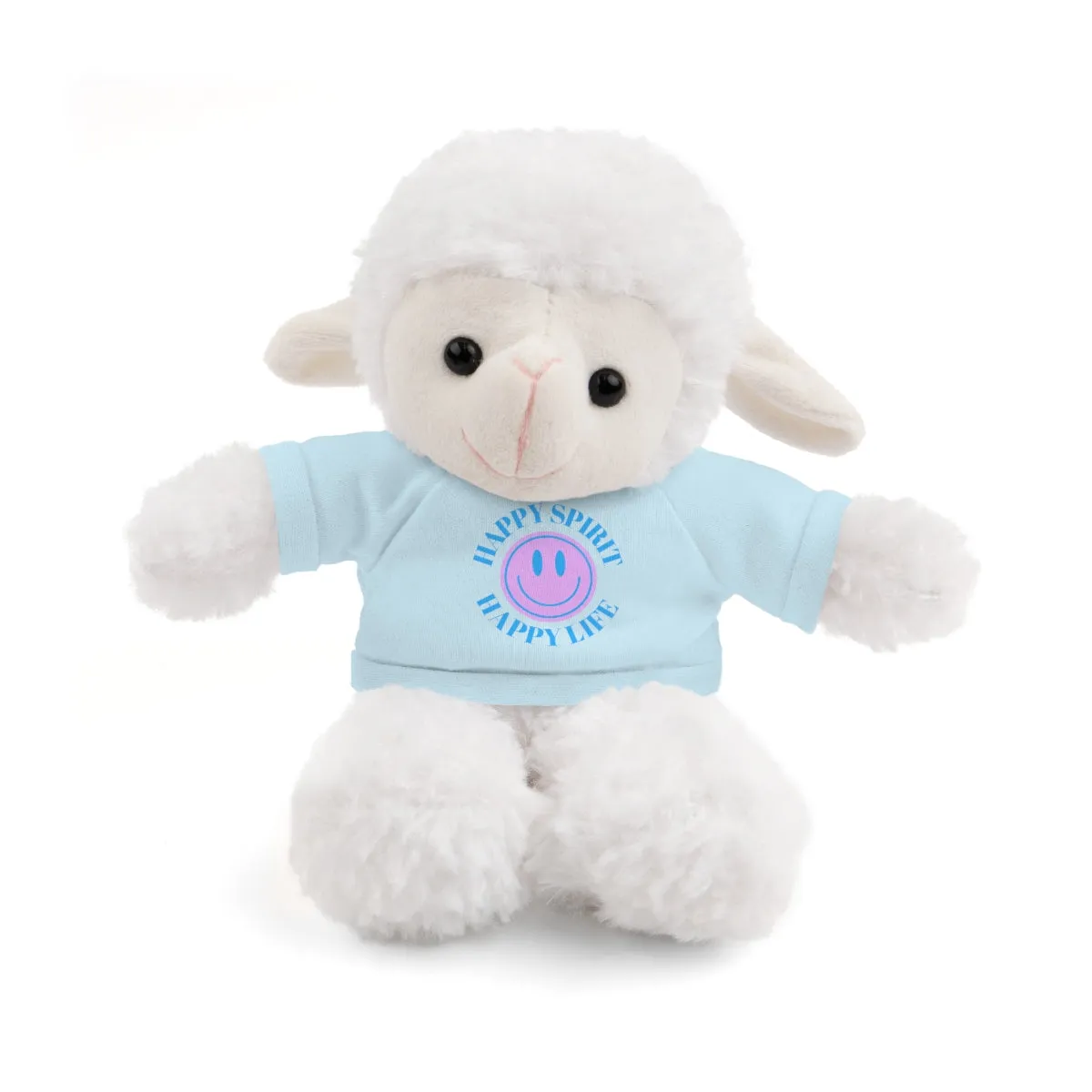 Happy Spirit Happy Life Stuffie, Stuffy, Stuffed Animals with Tee, Happy Mind Gift, Inspo , Love Toy Panda, Bear, Bunny, Jaguar, She