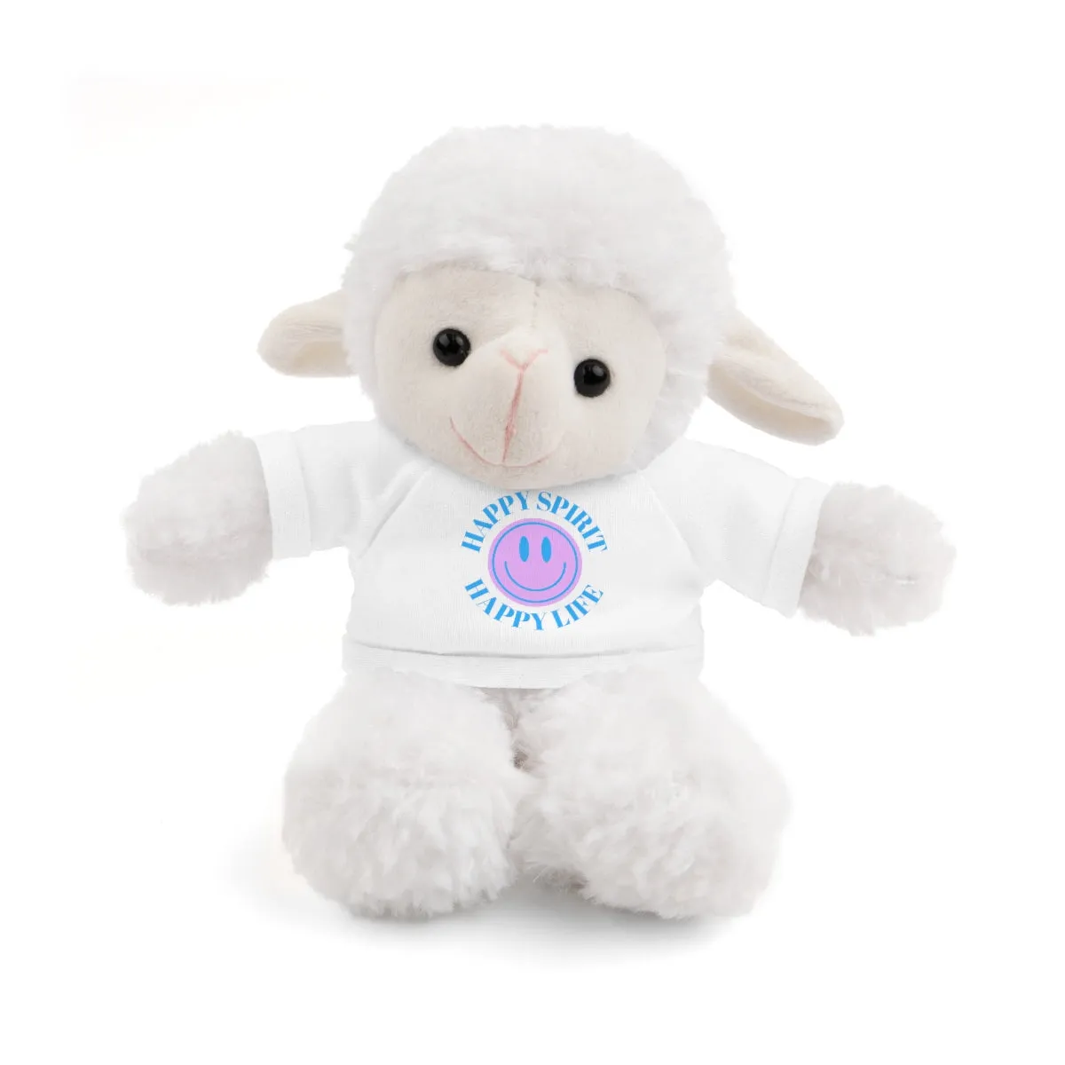 Happy Spirit Happy Life Stuffie, Stuffy, Stuffed Animals with Tee, Happy Mind Gift, Inspo , Love Toy Panda, Bear, Bunny, Jaguar, She