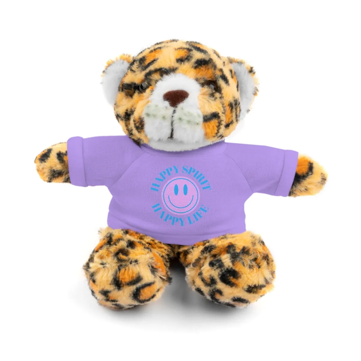 Happy Spirit Happy Life Stuffie, Stuffy, Stuffed Animals with Tee, Happy Mind Gift, Inspo , Love Toy Panda, Bear, Bunny, Jaguar, She