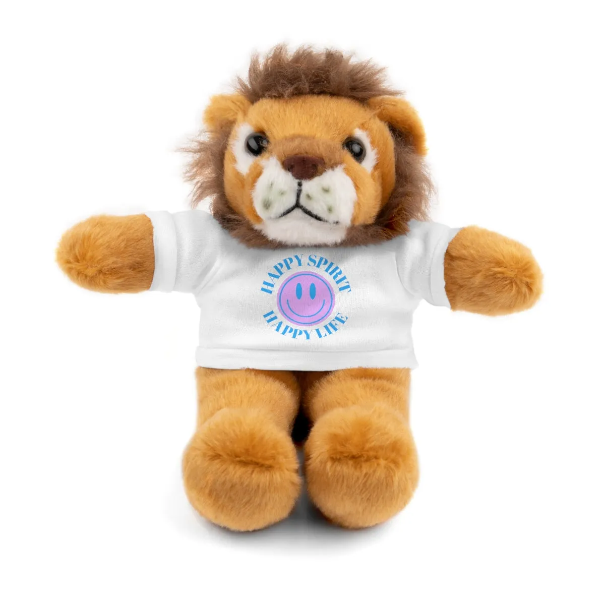 Happy Spirit Happy Life Stuffie, Stuffy, Stuffed Animals with Tee, Happy Mind Gift, Inspo , Love Toy Panda, Bear, Bunny, Jaguar, She