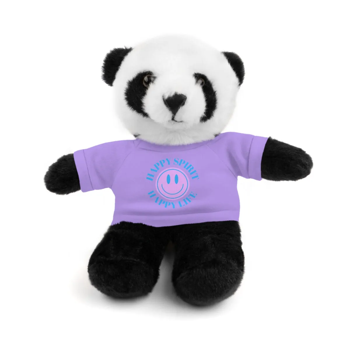 Happy Spirit Happy Life Stuffie, Stuffy, Stuffed Animals with Tee, Happy Mind Gift, Inspo , Love Toy Panda, Bear, Bunny, Jaguar, She