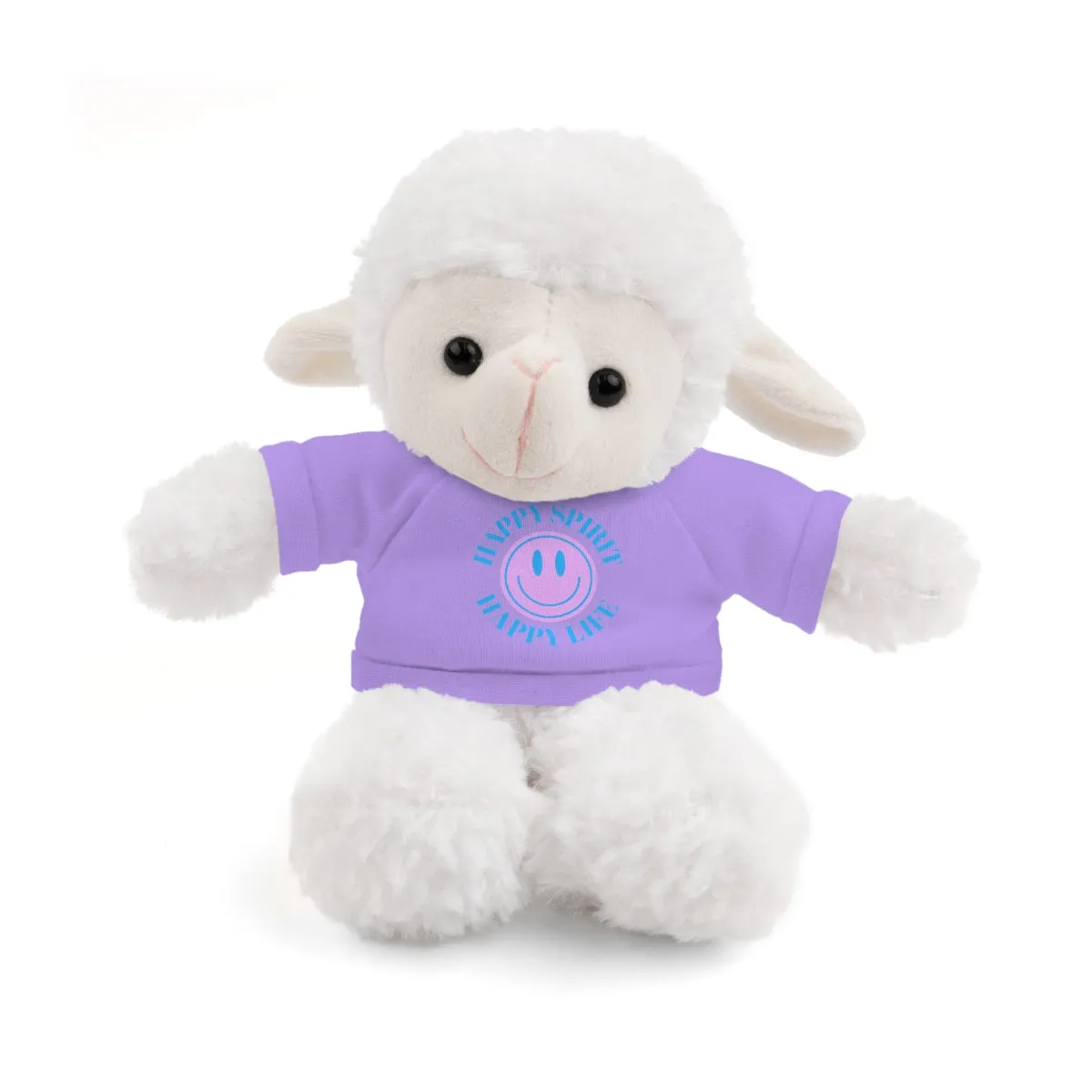 Happy Spirit Happy Life Stuffie, Stuffy, Stuffed Animals with Tee, Happy Mind Gift, Inspo , Love Toy Panda, Bear, Bunny, Jaguar, She