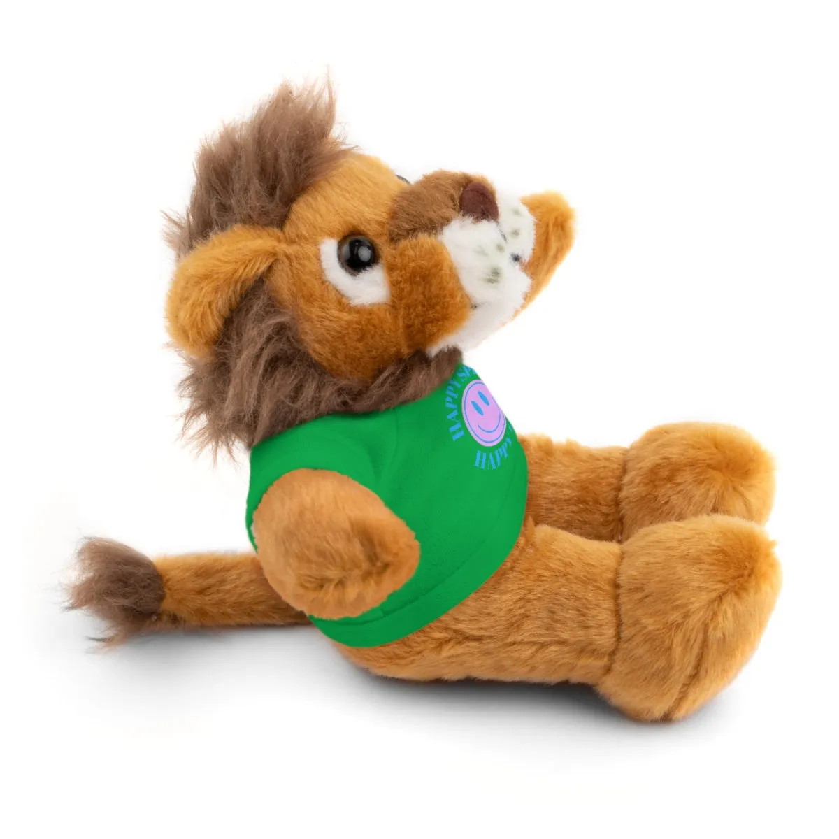 Happy Spirit Happy Life Stuffie, Stuffy, Stuffed Animals with Tee, Happy Mind Gift, Inspo , Love Toy Panda, Bear, Bunny, Jaguar, She