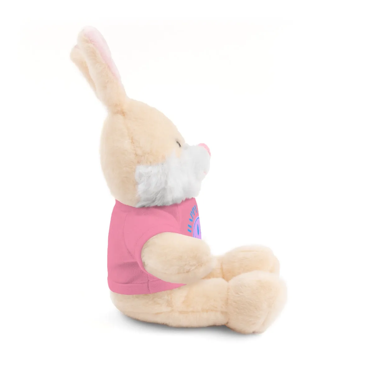 Happy Spirit Happy Life Stuffie, Stuffy, Stuffed Animals with Tee, Happy Mind Gift, Inspo , Love Toy Panda, Bear, Bunny, Jaguar, She