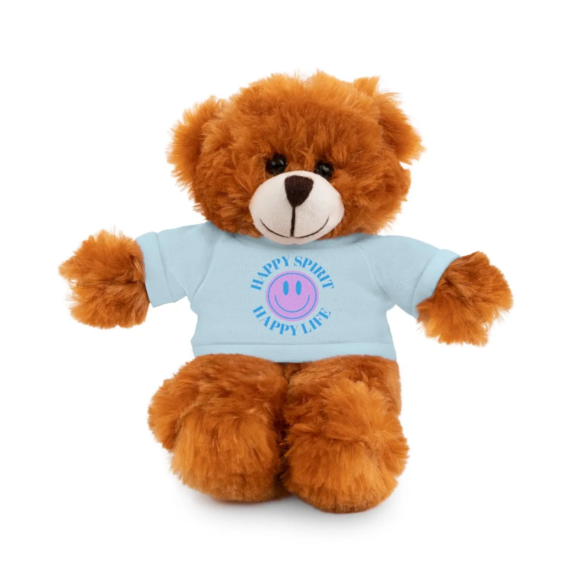 Happy Spirit Happy Life Stuffie, Stuffy, Stuffed Animals with Tee, Happy Mind Gift, Inspo , Love Toy Panda, Bear, Bunny, Jaguar, She