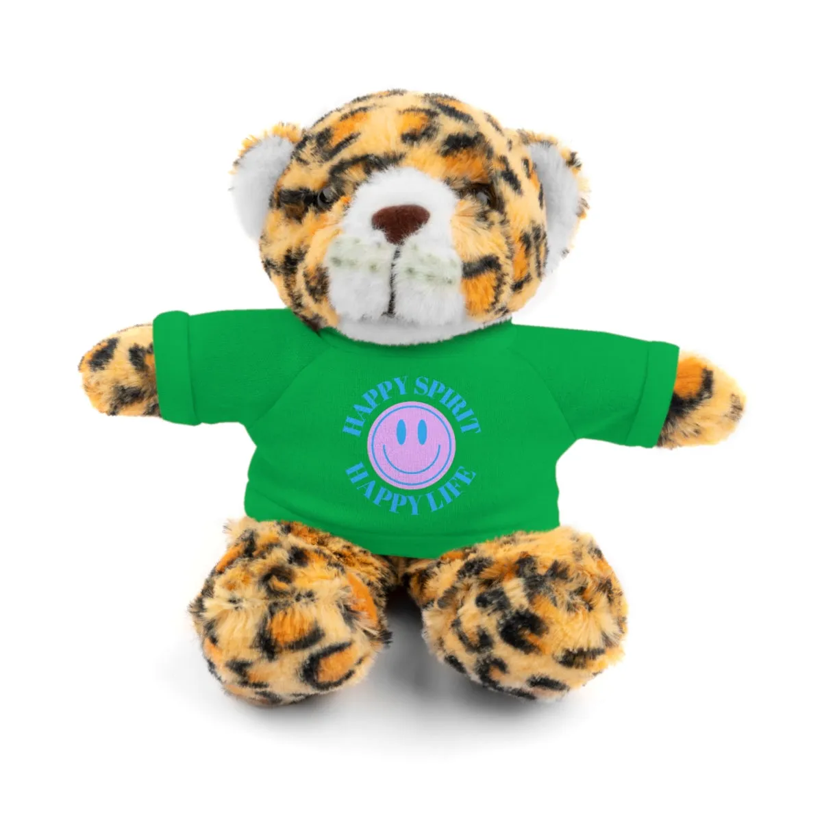 Happy Spirit Happy Life Stuffie, Stuffy, Stuffed Animals with Tee, Happy Mind Gift, Inspo , Love Toy Panda, Bear, Bunny, Jaguar, She