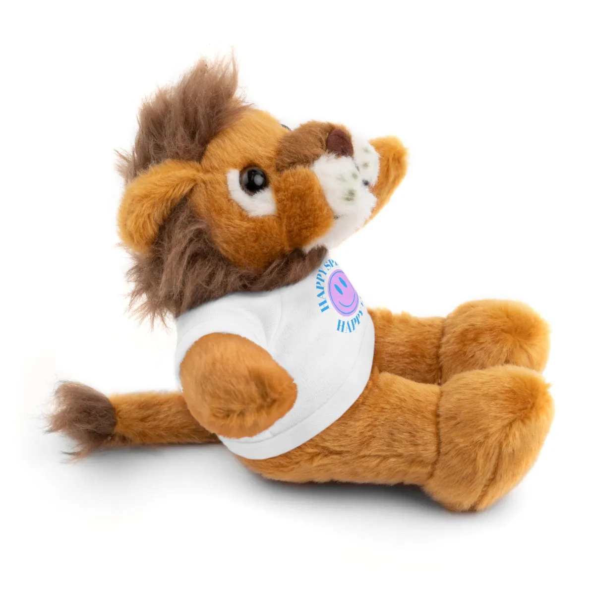 Happy Spirit Happy Life Stuffie, Stuffy, Stuffed Animals with Tee, Happy Mind Gift, Inspo , Love Toy Panda, Bear, Bunny, Jaguar, She