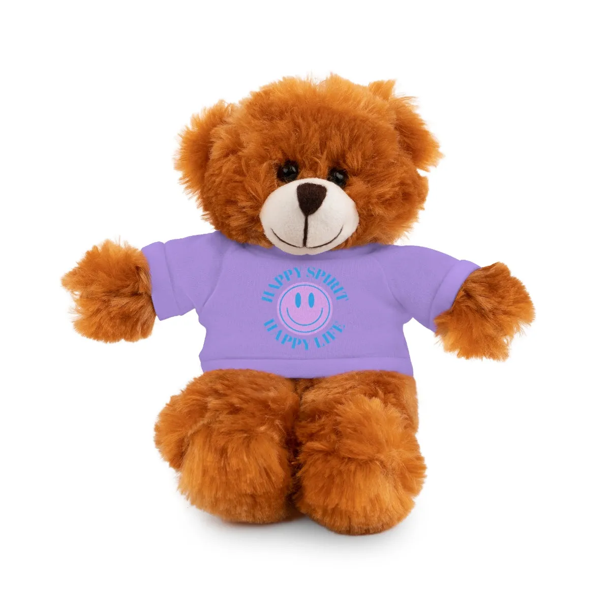 Happy Spirit Happy Life Stuffie, Stuffy, Stuffed Animals with Tee, Happy Mind Gift, Inspo , Love Toy Panda, Bear, Bunny, Jaguar, She