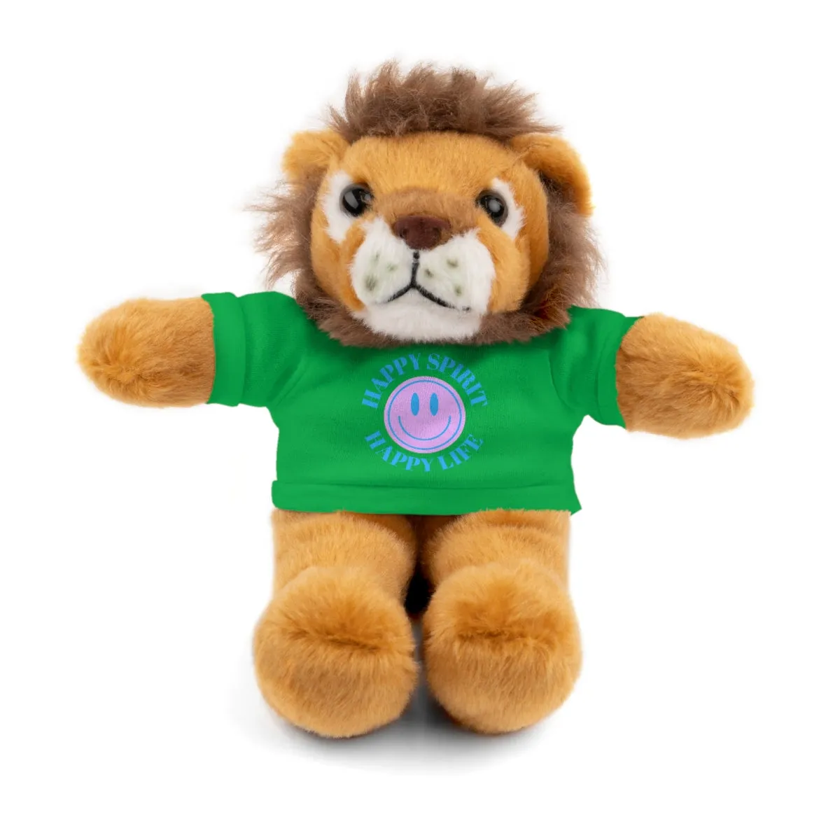 Happy Spirit Happy Life Stuffie, Stuffy, Stuffed Animals with Tee, Happy Mind Gift, Inspo , Love Toy Panda, Bear, Bunny, Jaguar, She
