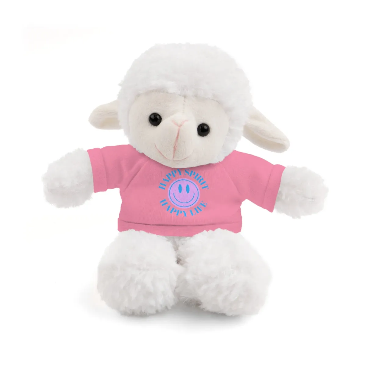 Happy Spirit Happy Life Stuffie, Stuffy, Stuffed Animals with Tee, Happy Mind Gift, Inspo , Love Toy Panda, Bear, Bunny, Jaguar, She