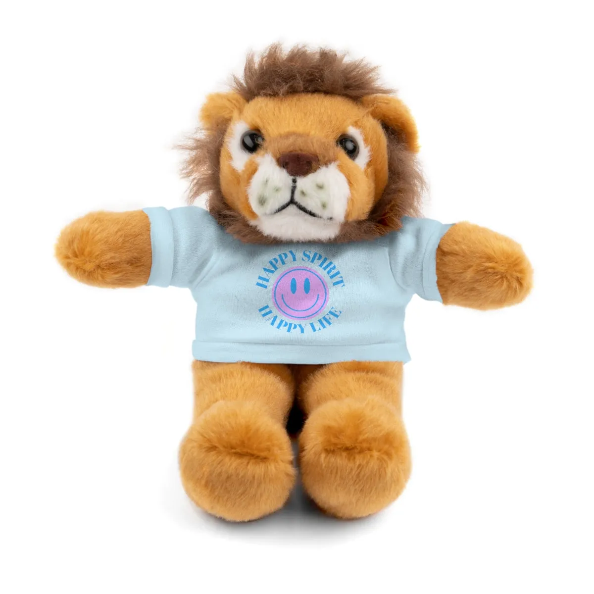 Happy Spirit Happy Life Stuffie, Stuffy, Stuffed Animals with Tee, Happy Mind Gift, Inspo , Love Toy Panda, Bear, Bunny, Jaguar, She