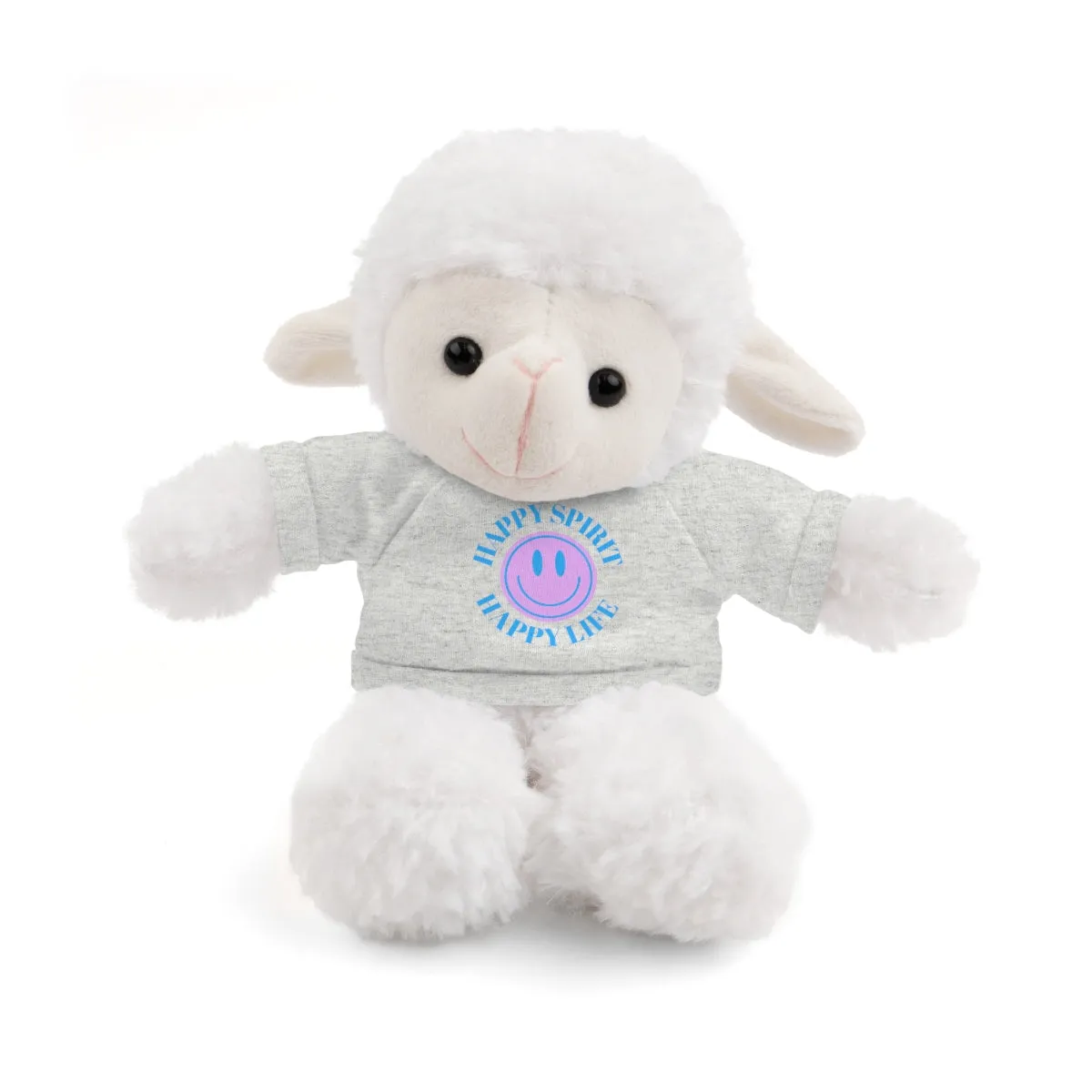 Happy Spirit Happy Life Stuffie, Stuffy, Stuffed Animals with Tee, Happy Mind Gift, Inspo , Love Toy Panda, Bear, Bunny, Jaguar, She