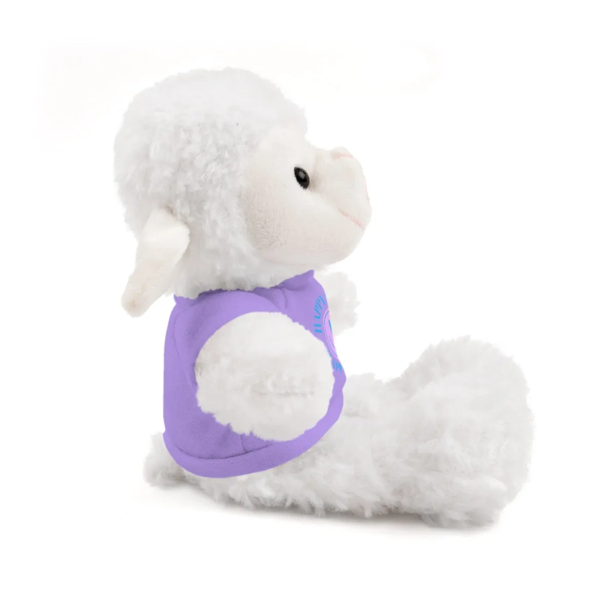Happy Spirit Happy Life Stuffie, Stuffy, Stuffed Animals with Tee, Happy Mind Gift, Inspo , Love Toy Panda, Bear, Bunny, Jaguar, Sheep, Lion