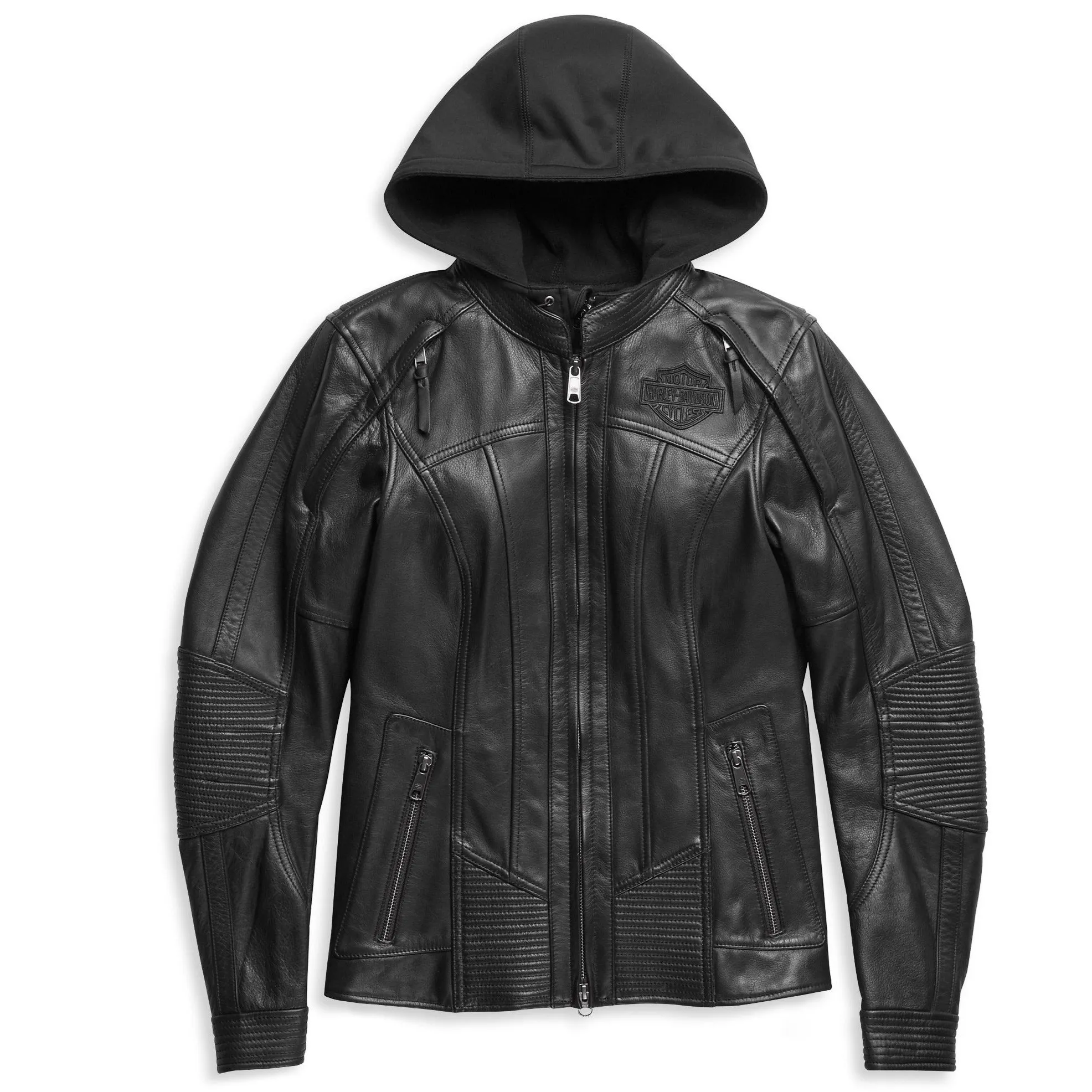 Harley-Davidson Women's Willie G. Skull Auroral II 3-in-1 Leather Riding Jacket, Black 98011-21VW