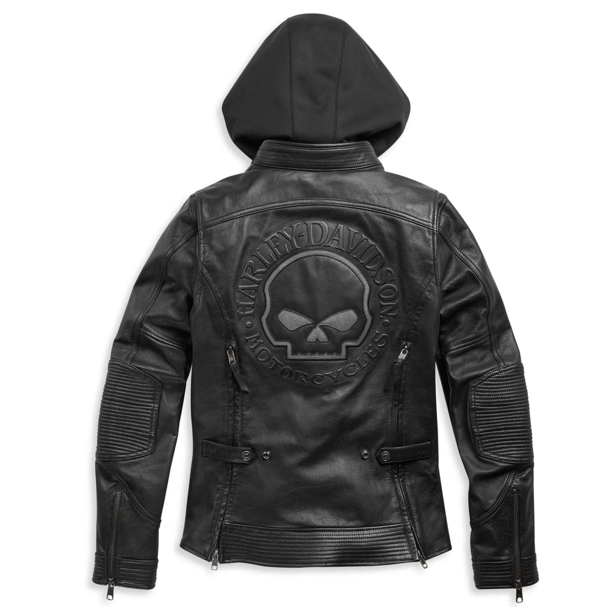 Harley-Davidson Women's Willie G. Skull Auroral II 3-in-1 Leather Riding Jacket, Black 98011-21VW