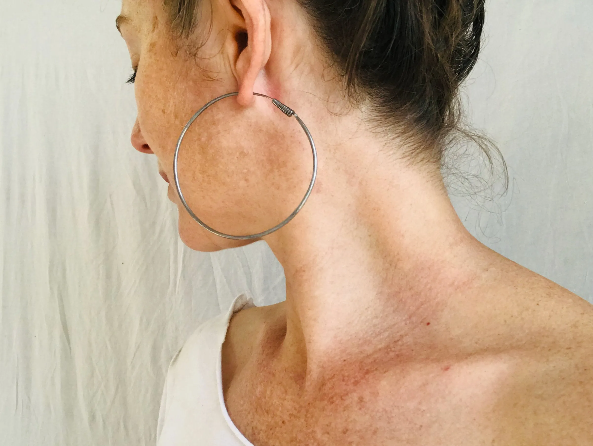 Hmong Hoop Earrings. Northern Vietnam. Gauged Earrings.